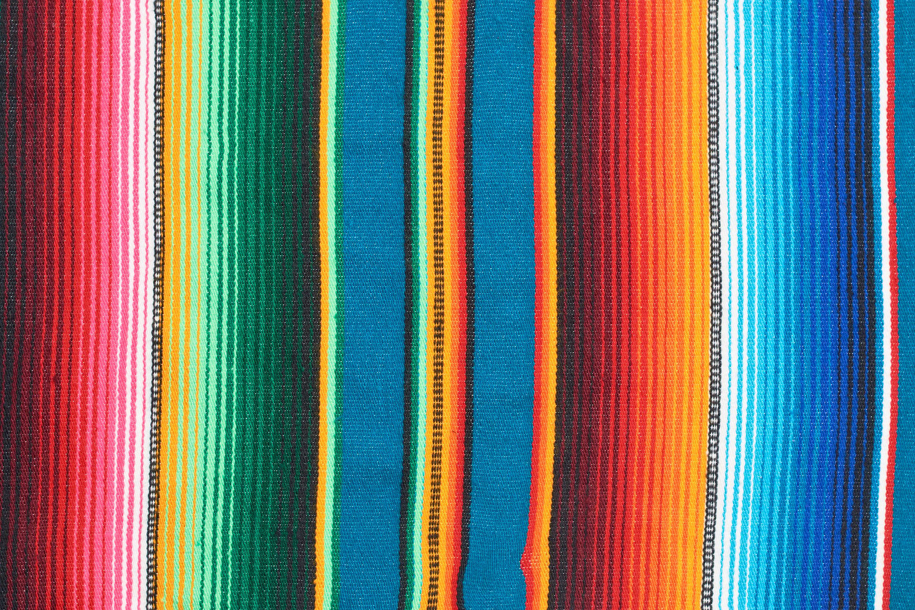 Texture of sarape or zarape, traditional Mexican textile.